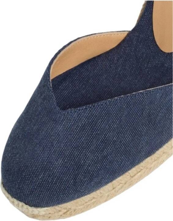 Castañer Denim Espadrilles van Biologisch Katoen Blue Dames