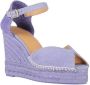 Castañer Lavendel Wedge Espadrilles met Cut-out Purple Dames - Thumbnail 3