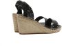 Castañer Elegante Sleehak Espadrilles Tina Model Black Dames - Thumbnail 3