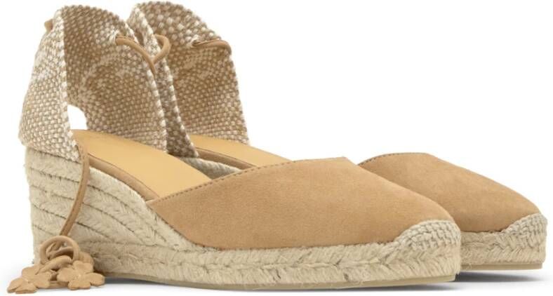 Castañer Espadrille MET 7 CM HAK Beige Dames