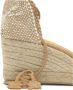 Castañer Cognac Wedge Espadrilles met Leren Bandjes Brown Dames - Thumbnail 3