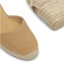 Castañer Cognac Wedge Espadrilles met Leren Bandjes Brown Dames - Thumbnail 5