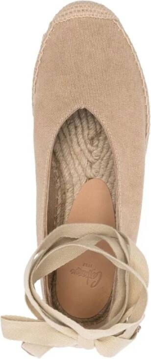 Castañer Gea Espadrilles Beige Katoen Enkelband Beige Dames