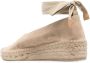 Castañer Gea Espadrilles Beige Katoen Enkelband Beige Dames - Thumbnail 4