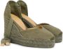 Castañer Espadrilles met 11 cm sleehak. Green Dames - Thumbnail 2