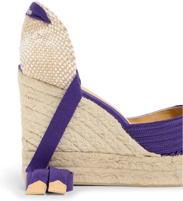 Castañer Espadrilles met 11 cm sleehak. Purple Dames