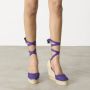 Castañer Espadrilles met 11 cm sleehak. Purple Dames - Thumbnail 6