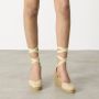 Castañer Espadrilles met 7 cm sleehak. Beige Dames - Thumbnail 6