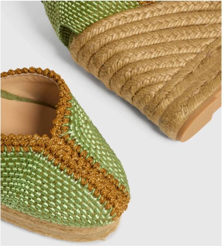 Castañer Espadrilles MET Sleehak Green Dames