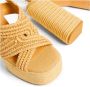 Castañer Fulvia raffia sandalen met enkelband met zij metalen gesp en 13 cm hak. Beige Dames - Thumbnail 6