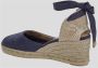 Castañer Handgemaakte Wedge Espadrilles met Lint Binden Blue Dames - Thumbnail 13