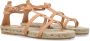 Castañer Gestreepte Leren Sandalen Natuurlijk Ss24 Beige Dames - Thumbnail 2