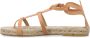 Castañer Gestreepte Leren Sandalen Natuurlijk Ss24 Beige Dames - Thumbnail 3