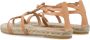 Castañer Gestreepte Leren Sandalen Natuurlijk Ss24 Beige Dames - Thumbnail 4