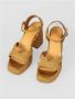 Castañer Gevlochten Metallic Sandalen Brown Dames - Thumbnail 2