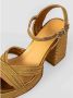 Castañer Gevlochten Metallic Sandalen Brown Dames - Thumbnail 6