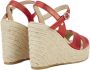 Castañer Gouden Espadrille Sleehakken Red Dames - Thumbnail 4