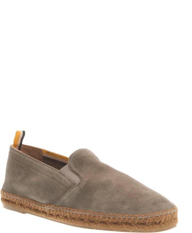 Castañer Grijze Suède Espadrilles Gray Heren