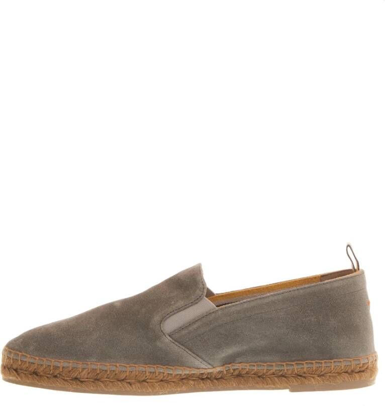 Castañer Grijze Suède Espadrilles Gray Heren