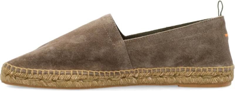 Castañer Grijze Suède Slip-On Espadrilles Schoenen Gray Heren