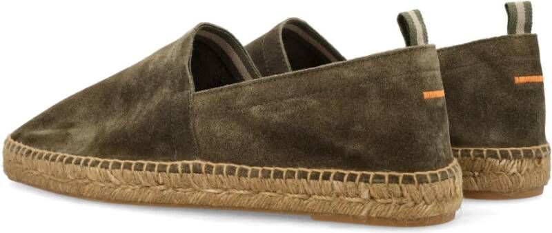 Castañer Groene Suède Espadrilles Green Heren