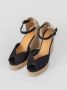 Castañer Handgemaakte Espadrilles met Open Teen Black Dames - Thumbnail 2