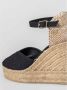 Castañer Handgemaakte Espadrilles met Open Teen Black Dames - Thumbnail 6