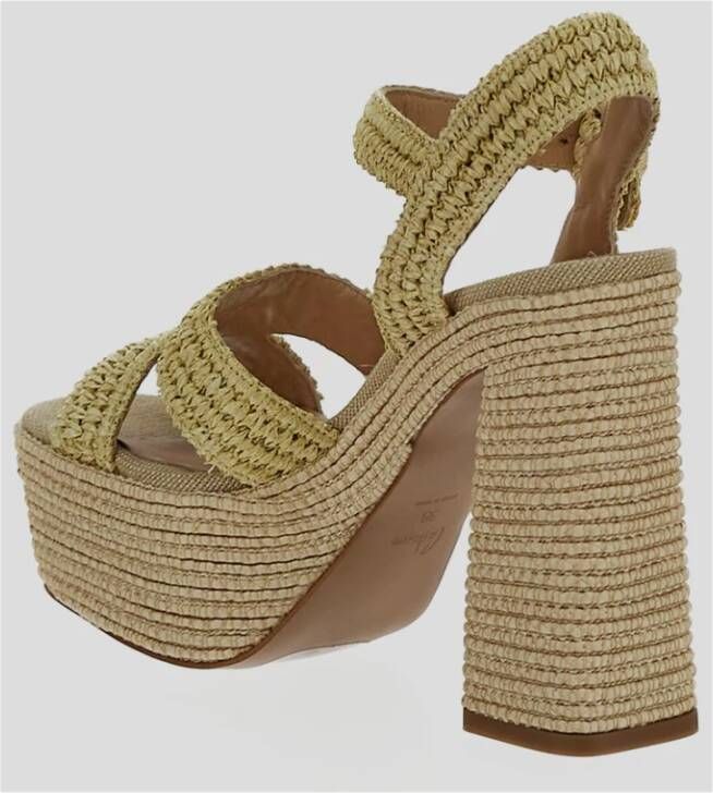 Castañer High Heel Sandals Beige Dames