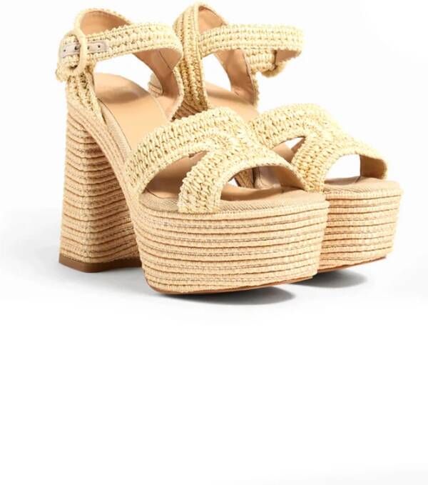 Castañer High Heel Sandals Beige Dames