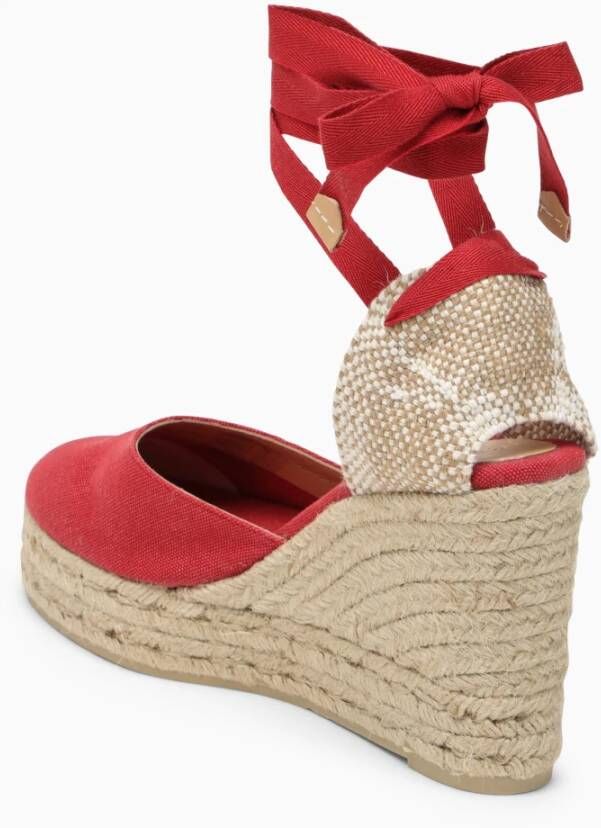 Castañer Hoge Espadrilles Schoenen Red Dames