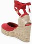 Castañer Hoge Espadrilles Schoenen Red Dames - Thumbnail 2