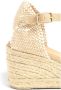 Castañer Hoge Wig Ivoor Espadrilles Sandalen Beige Dames - Thumbnail 4