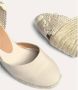 Castañer Ivoor Katoenen Espadrille Sleehakken Beige Dames - Thumbnail 3