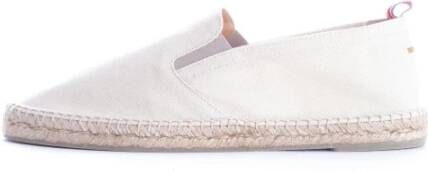 Castañer Ivory Canvas Espadrilles White Heren