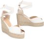 Castañer Jute wedge espadrilles met veters White Dames - Thumbnail 9