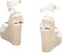 Castañer Jute wedge espadrilles met veters White Dames - Thumbnail 10