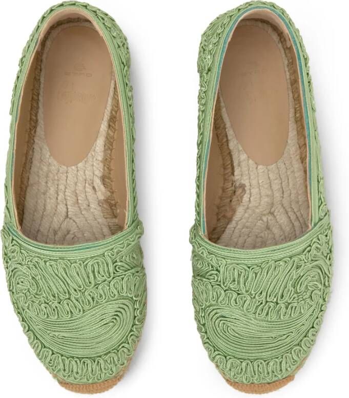 Castañer Kenda Paisley Etro T 271 · Platte Espadrille Green Dames