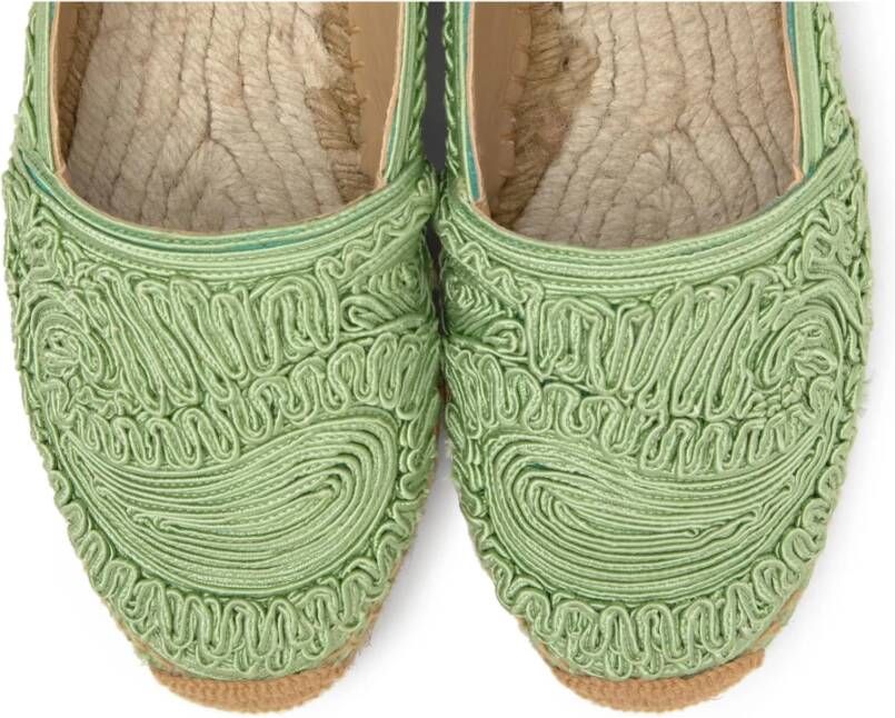 Castañer Kenda Paisley Etro T 271 · Platte Espadrille Green Dames