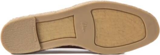 Castañer Leren Espadrilles Logo Rubberen Zool Brown Heren