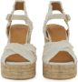 Castañer Linnen Espadrille met Verstelbare Gespsluiting White Dames - Thumbnail 2