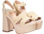 Castañer Natuurlijke platform sandalen met enkelveter Beige Dames - Thumbnail 2