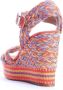 Castañer Oranje Canvas Sleehak Espadrilles Orange Dames - Thumbnail 3