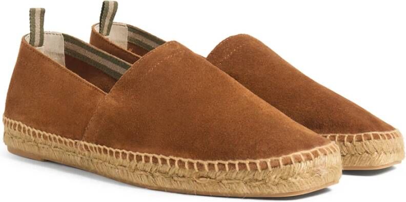 Castañer Pablo espadrilles van splitleer met taupe jute met de hand genaaid in Spanje. Brown Heren