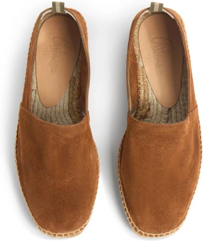 Castañer Pablo espadrilles van splitleer met taupe jute met de hand genaaid in Spanje. Brown Heren