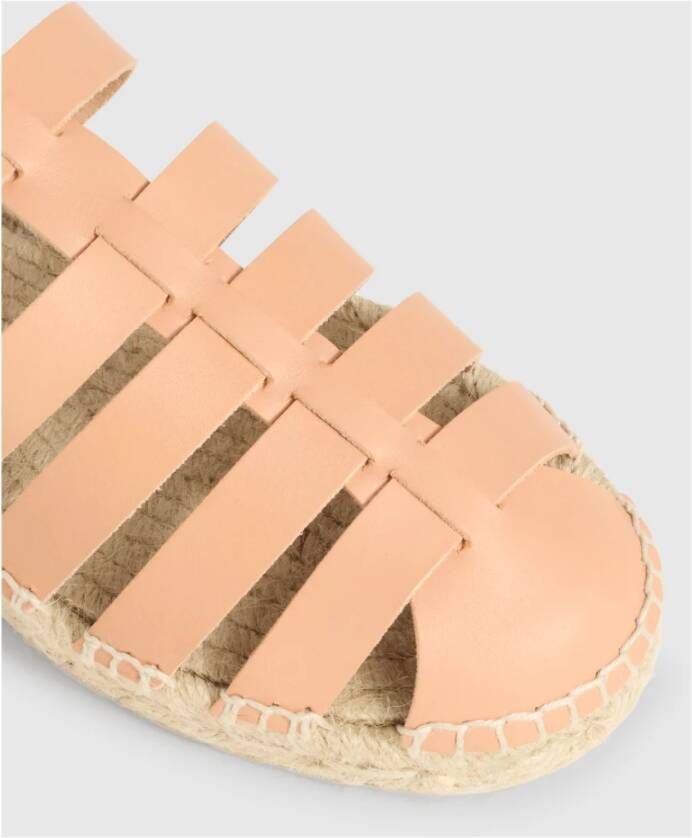 Castañer Platte Espadrilles Lesvos Ags 210 Beige Dames