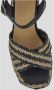 Castañer Geweven Raffia Kruisband Sandalen Multicolor Dames - Thumbnail 7