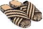 Castañer Raffia Zwart Tostado Sandaal Multicolor Dames - Thumbnail 4