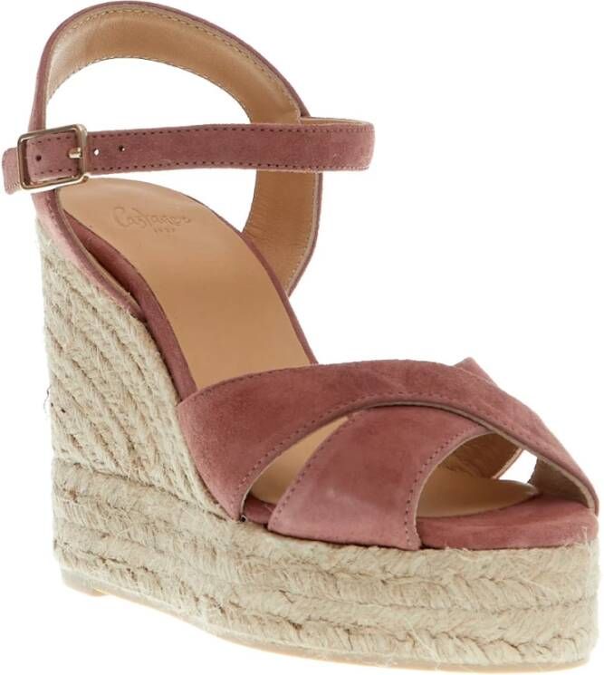 Castañer Rosa Wedge Espadrilles Damesschoenen Pink Dames