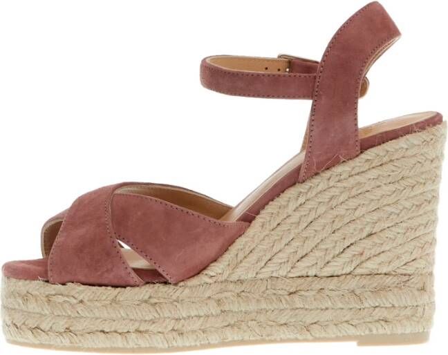 Castañer Rosa Wedge Espadrilles Damesschoenen Pink Dames