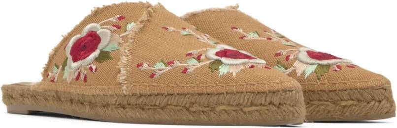 Castañer Rosana Etro T 273 · Platte Espadrille Beige Dames